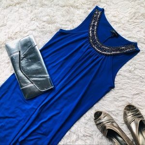 🛍BOGO Beaded Sheath Dress by Spense Cobalt Blue